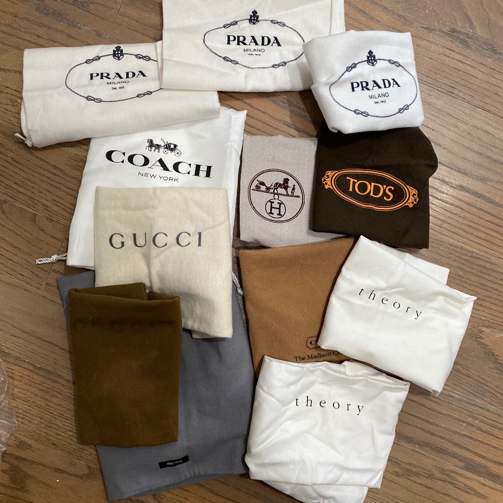 Assortment of cloth dust bags